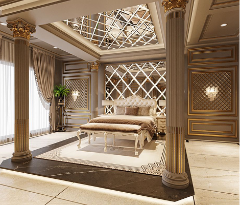 Accent palette: warm ivory, flax, and burnished gold